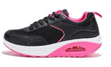 Carica l'immagine nel visualizzatore di Gallery, Scarpe Basculanti Nero Fuxia Modello Rio in Eco Pelle e Tessuto Con Lacci