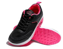 Carica l'immagine nel visualizzatore di Gallery, Scarpe Basculanti Nero Fuxia Modello Rio in Eco Pelle e Tessuto Con Lacci