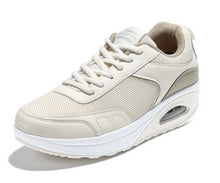 Carica l'immagine nel visualizzatore di Gallery, Scarpe Basculanti Beige Modello Rio in Eco Pelle e Tessuto Con Lacci