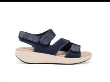 Carica l'immagine nel visualizzatore di Gallery, Sandali Basculanti Scarpe Modello Maiori Blu In Tessuto
