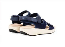 Carica l'immagine nel visualizzatore di Gallery, Sandali Basculanti Scarpe Modello Maiori Blu In Tessuto