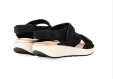 Carica l'immagine nel visualizzatore di Gallery, Sandali Basculanti Scarpe Modello Maiori nero In Tessuto