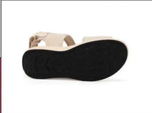 Carica l'immagine nel visualizzatore di Gallery, Sandali Basculanti Scarpe Modello Maiori Beige In Tessuto