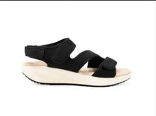 Carica l&#39;immagine nel visualizzatore di Gallery, Sandali Basculanti Scarpe Modello Maiori nero In Tessuto
