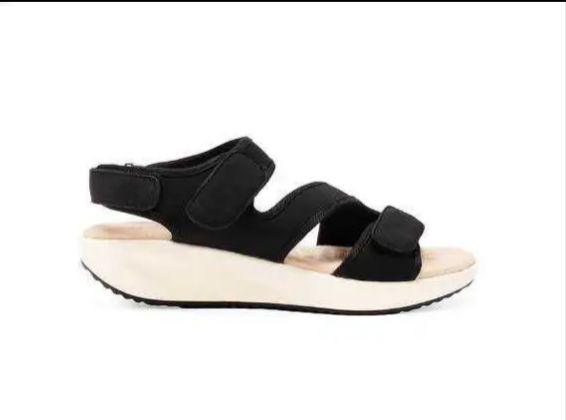 Sandali Basculanti Scarpe Modello Maiori nero In Tessuto