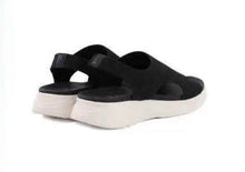 Carica l&#39;immagine nel visualizzatore di Gallery, Sandali Basculanti Scarpe Modello Lucca Nero In Tessuto
