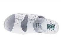 Carica l'immagine nel visualizzatore di Gallery, Pantofole Modello Firenze Bianco In Pelle Made In Italy Con Suola in memory Anatomica
