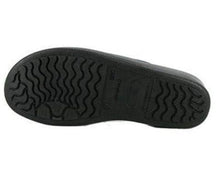 Carica l'immagine nel visualizzatore di Gallery, Pantofole Modello Firenze Nero In Pelle Made In Italy Con Suola in memory Anatomica
