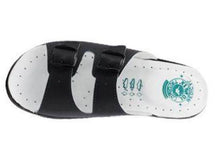 Carica l'immagine nel visualizzatore di Gallery, Pantofole Modello Firenze Blu In Pelle Made In Italy Con Suola in memory Anatomica
