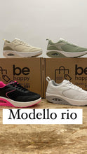 Carica l&#39;immagine nel visualizzatore di Gallery, Scarpe Basculanti Beige Modello Rio in Eco Pelle e Tessuto Con Lacci
