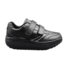 Carica l&#39;immagine nel visualizzatore di Gallery, Scarpe Basculanti Nero Modello Bali in Eco Pelle Con Strappi
