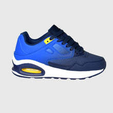 Carica l&#39;immagine nel visualizzatore di Gallery, Scarpe Da Ginnastica Modello New York Blu In Eco Pelle
