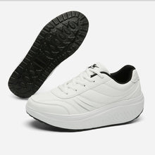 Carica l&#39;immagine nel visualizzatore di Gallery, Scarpe Basculanti Bianco Modello Bali in Eco Pelle Con Lacci
