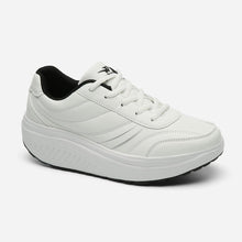 Carica l&#39;immagine nel visualizzatore di Gallery, Scarpe Basculanti Bianco Modello Bali in Eco Pelle Con Lacci
