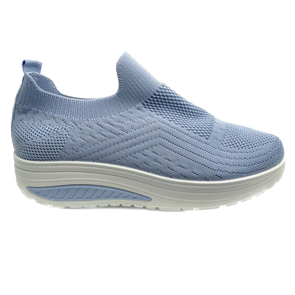 Scarpe Basculanti Jeans Modello Dubai in Tessuto Senza Lacci