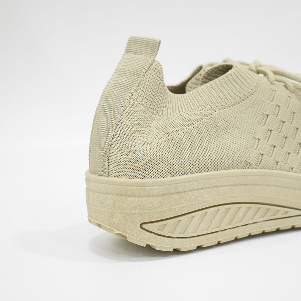 Scarpe Basculanti Beige Modello Dubai in Tessuto Con Lacci Poppo Shop Lo Shopping Online