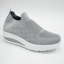 Carica l&#39;immagine nel visualizzatore di Gallery, Scarpe Basculanti Grigio Modello Dubai in Tessuto Senza Lacci
